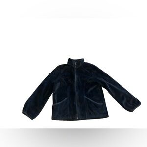 Children’s Place Girls Black Fleece Jacket Size Large 10/12
